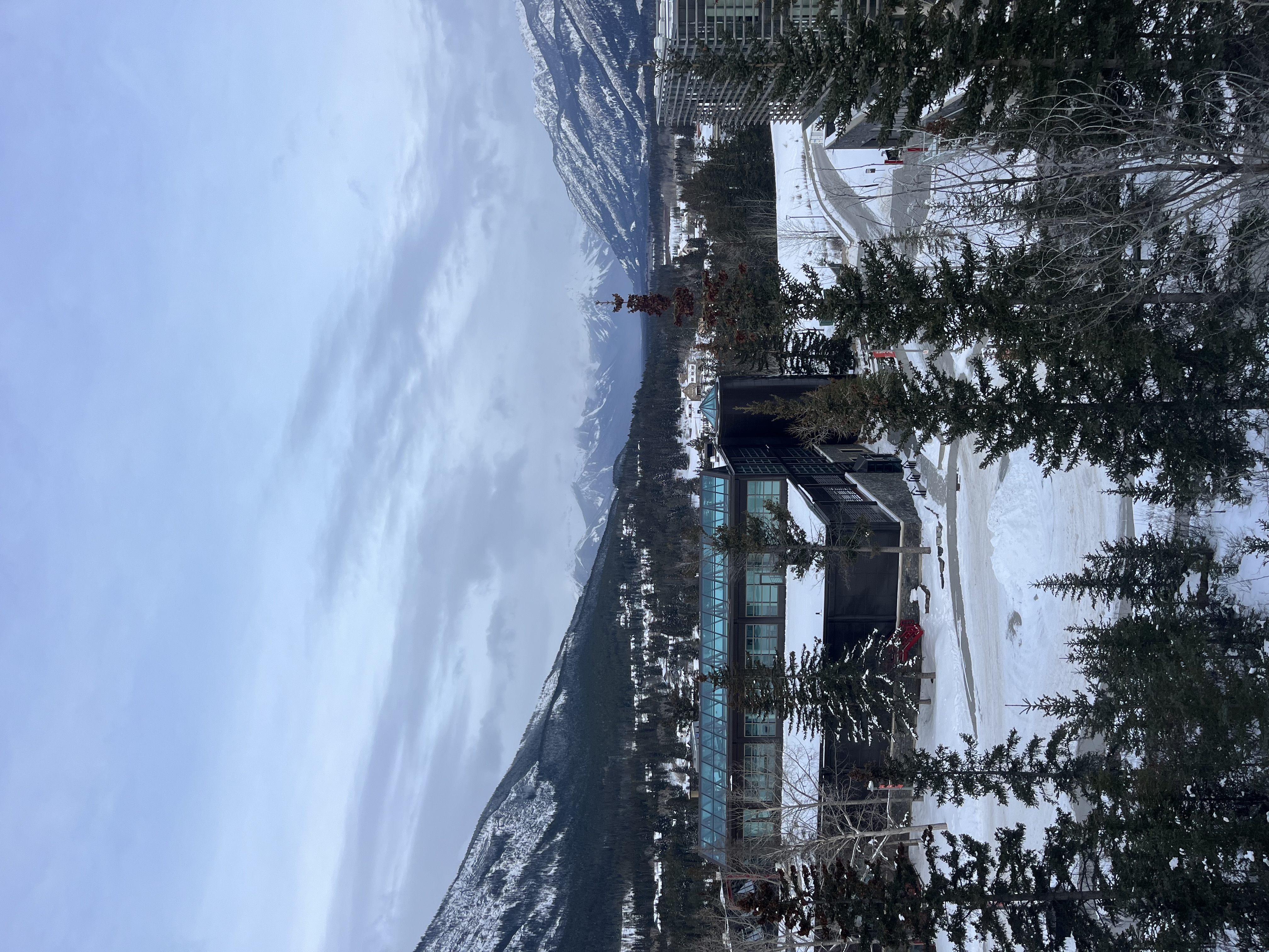 Snowy views from the conference room.