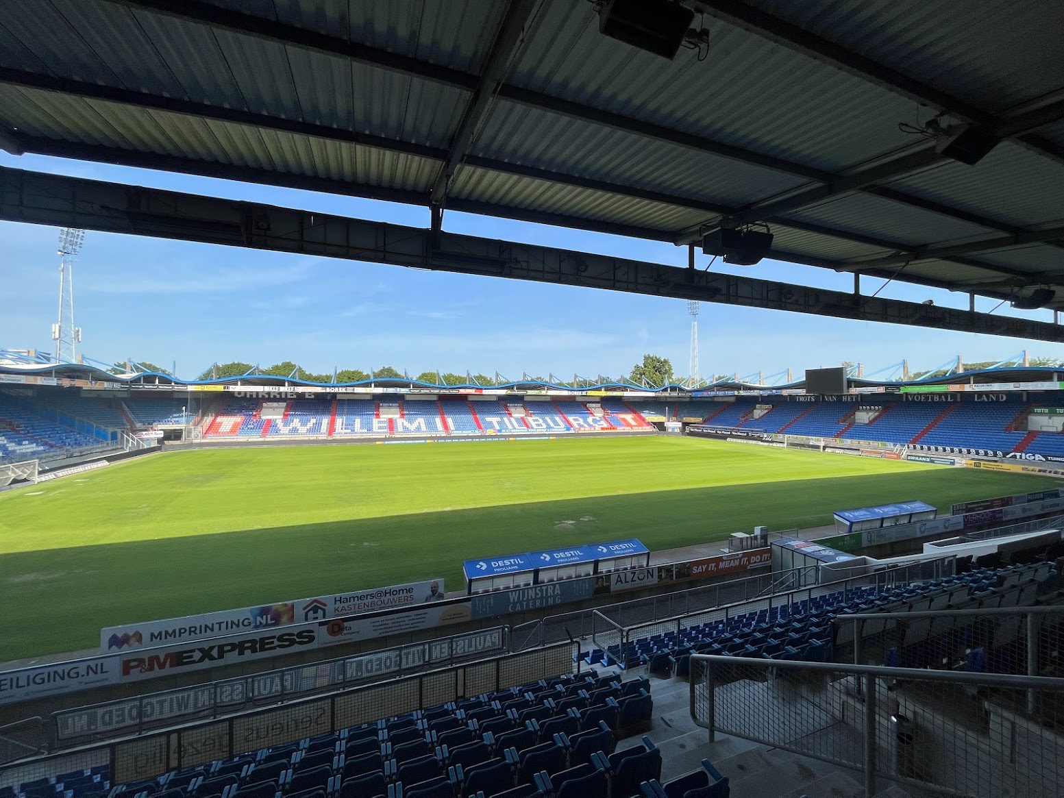 The conference took place in a football (soccer) stadium, which was pretty cool.