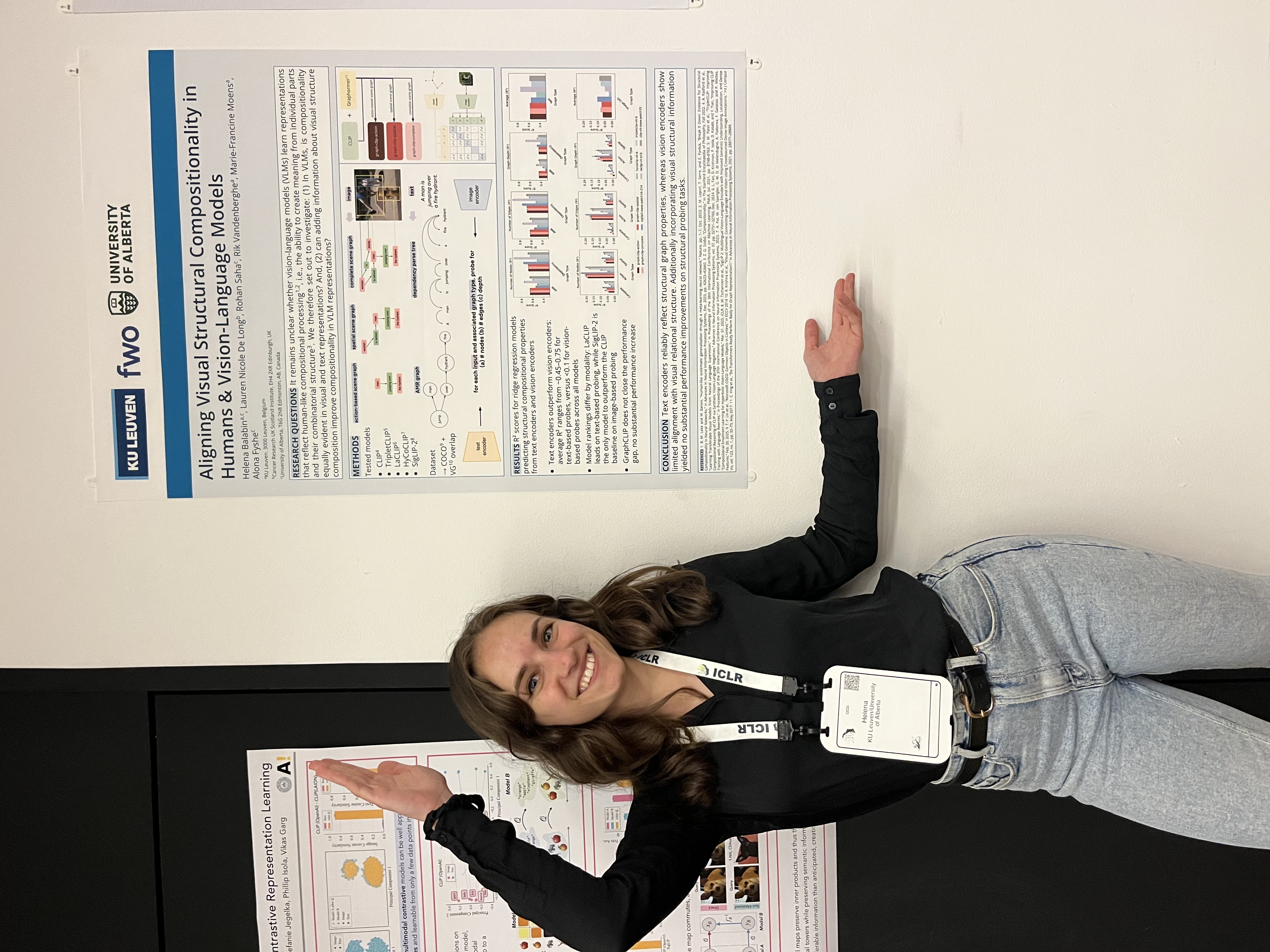 Presenting my poster on structural compositionality in text and vision transformers at the Re-Align workshop.